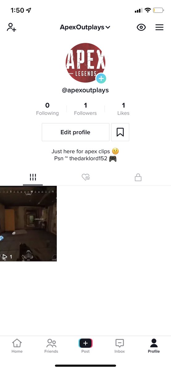If you like tiktok and apex then you should follow me 😀🤙🏼