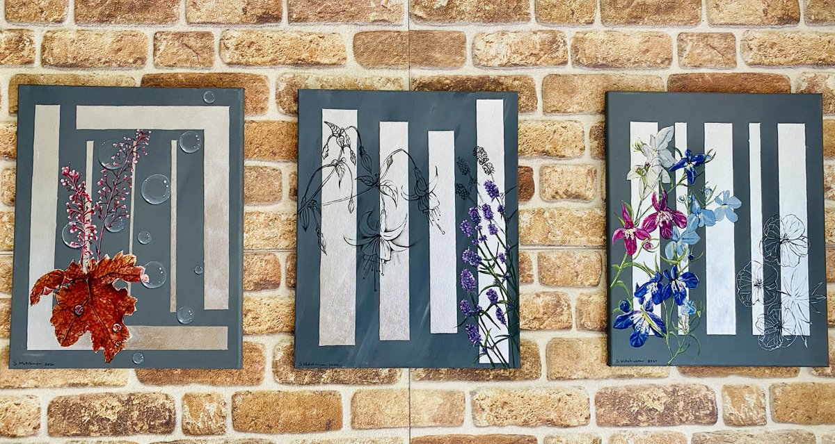 DropsDigi's tweet image. I have three of these Stylish Silver Mixed Media paintings left. Selling for 150.00 GBP each. They are 20"x16" big. Made with silver leaf &amp;amp; acrylic paint. Created during the historical year 2020. Influenced by  the growth of nature in our cities.

#artcollectors #art #painting