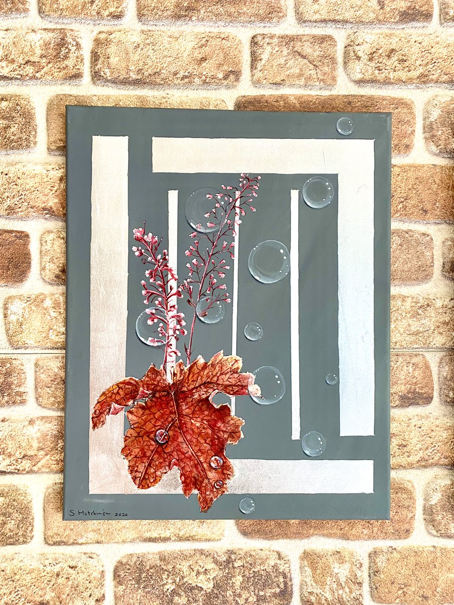 DropsDigi's tweet image. I have three of these Stylish Silver Mixed Media paintings left. Selling for 150.00 GBP each. They are 20"x16" big. Made with silver leaf &amp;amp; acrylic paint. Created during the historical year 2020. Influenced by  the growth of nature in our cities.

#artcollectors #art #painting