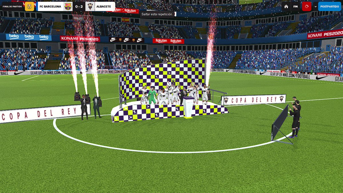 FM_Apelson's tweet image. Aunque ya no esté actualizando la partida del Albacete, la sigo jugando... 😏😏

SOMOS CAMPEONES DE LA COPA DEL REY!!!