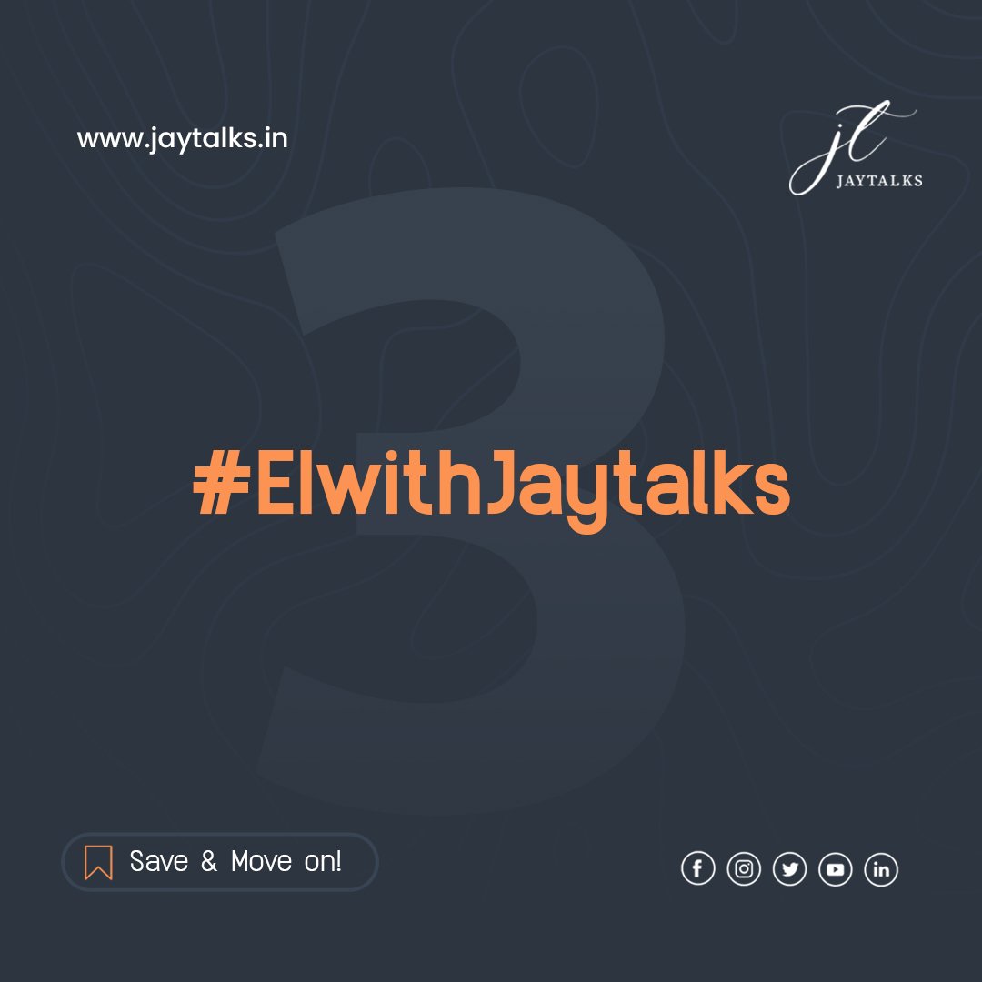 jaytalkstweet's tweet photo. To Handle ones emotions is to be Emotionally Intelligent. To gain Emotional Intelligence means to take good care of your future! 👍
.
.
.
.
.
.
#emotionalinteligence #eiwithjaytalks #jaytalks #jayrajhrishikesh #mindfulness #mindset #intelligence #ambition #skilldevelopmentcoach https://t.co/coKyNRR1QG