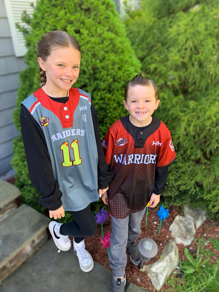 Summer and Marty from Patchogue in their @npmyac jerseys in honor of #LazarLaPenna @HDMHApparel @lori_immel