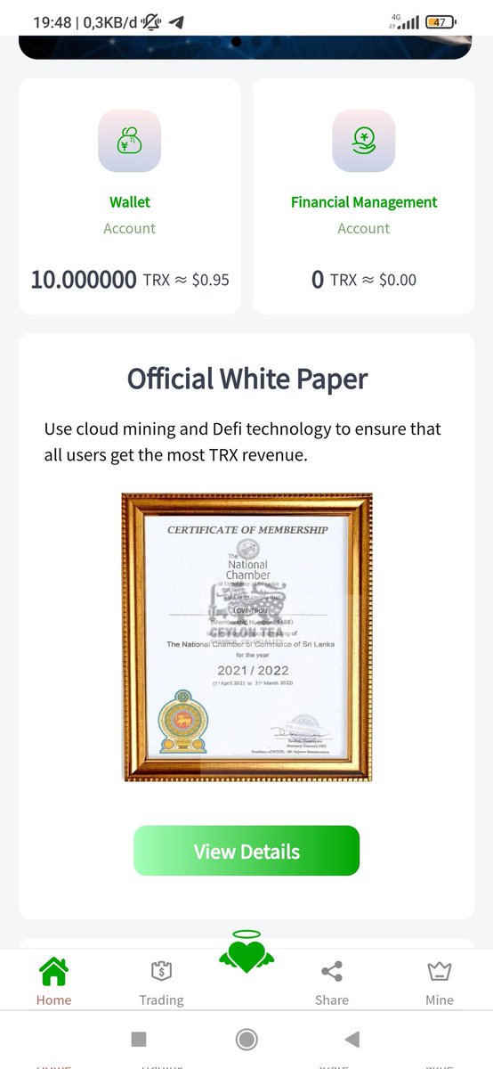 mining_trx20's tweet photo. Register and Activate your account to get 10TRX 
Deposits 5-500TRX Get 8.3% daily income Up to 21% 
5trx deposit to unlock the withdrawal feature
https://t.co/8M7dz9Rbob

#cryptotrading #CryptoNews #CryptocurrencyNews #cryptocurrency #cryptotrading #TROnlyfans https://t.co/5u49NMnent