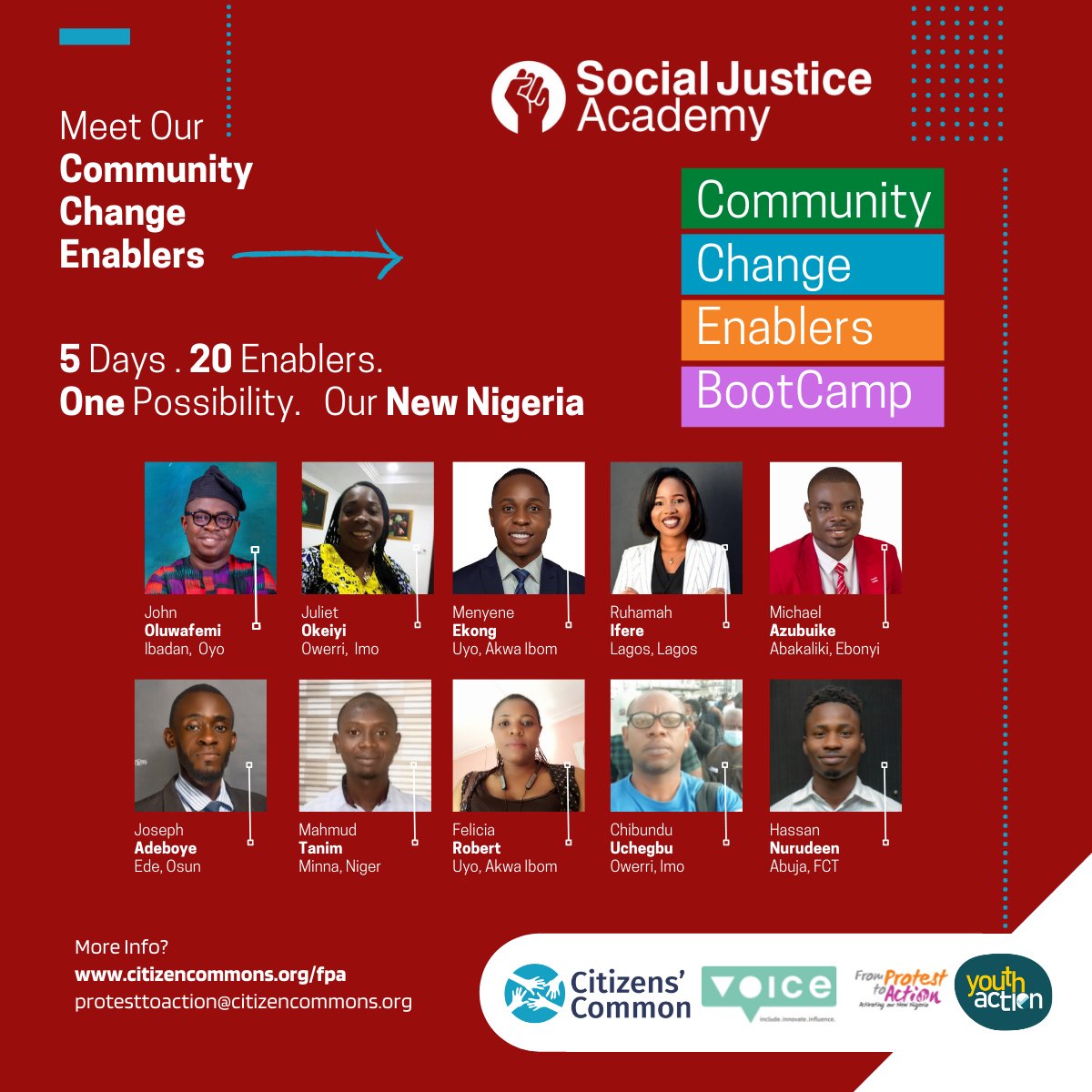CitizenCommons's tweet photo. #SocialJusticeAcademy
#CommunityChangeEnablers
#NewNigeria
#OurNigeria
#BeyondENDSARS
#VoiceGlobal
#FromProtestToAction
#ENDSARS
#ANigeriaForTheMany
#SocialImpact https://t.co/j7z0USnzf2
