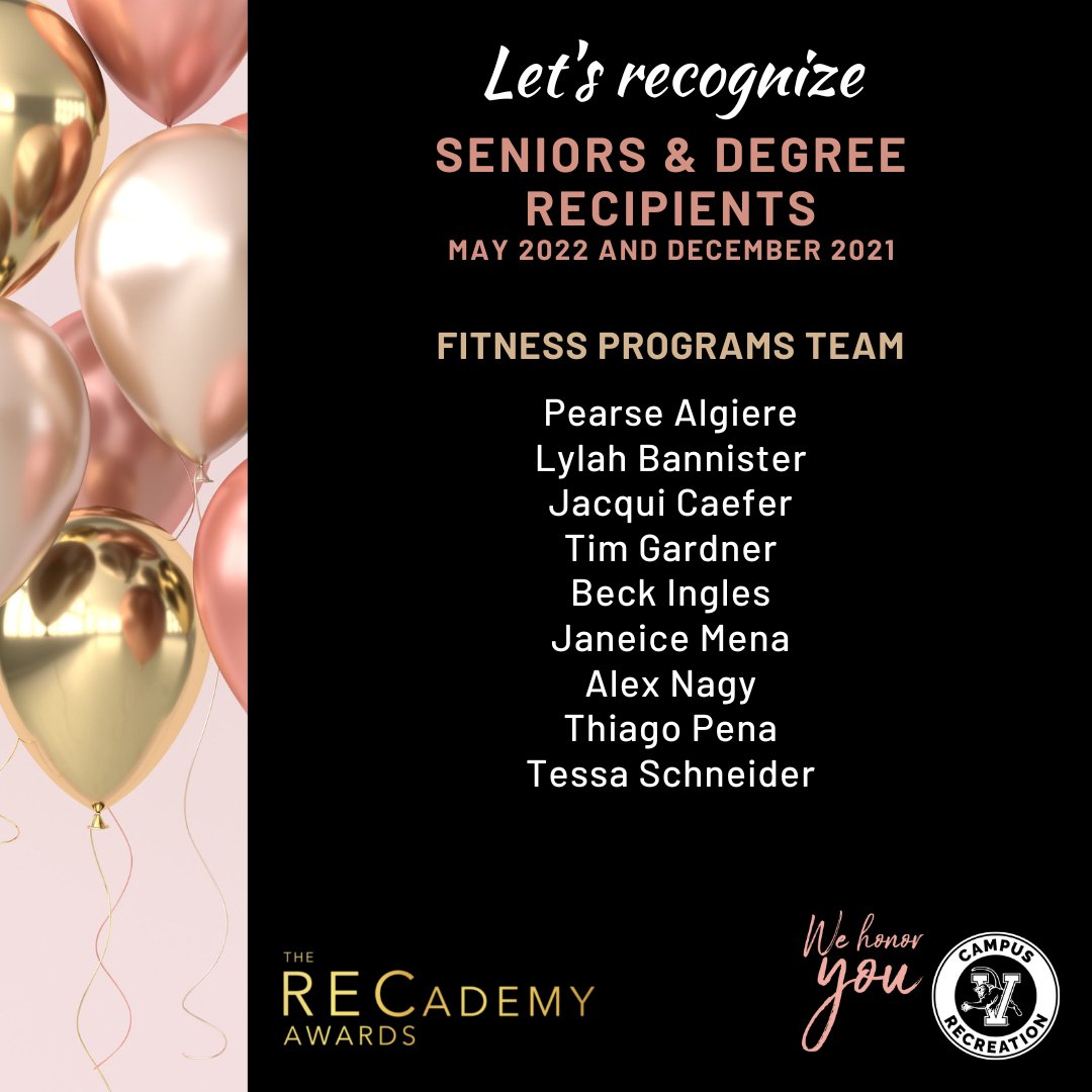 UVMCampusRec's tweet photo. 🎉 On May 1, UVM Campus Rec honored our amazing student staff. Like, comment, share, and congratulate these great students.

We will be posting the awards winners throughout the week. https://t.co/KJmvUusKsq