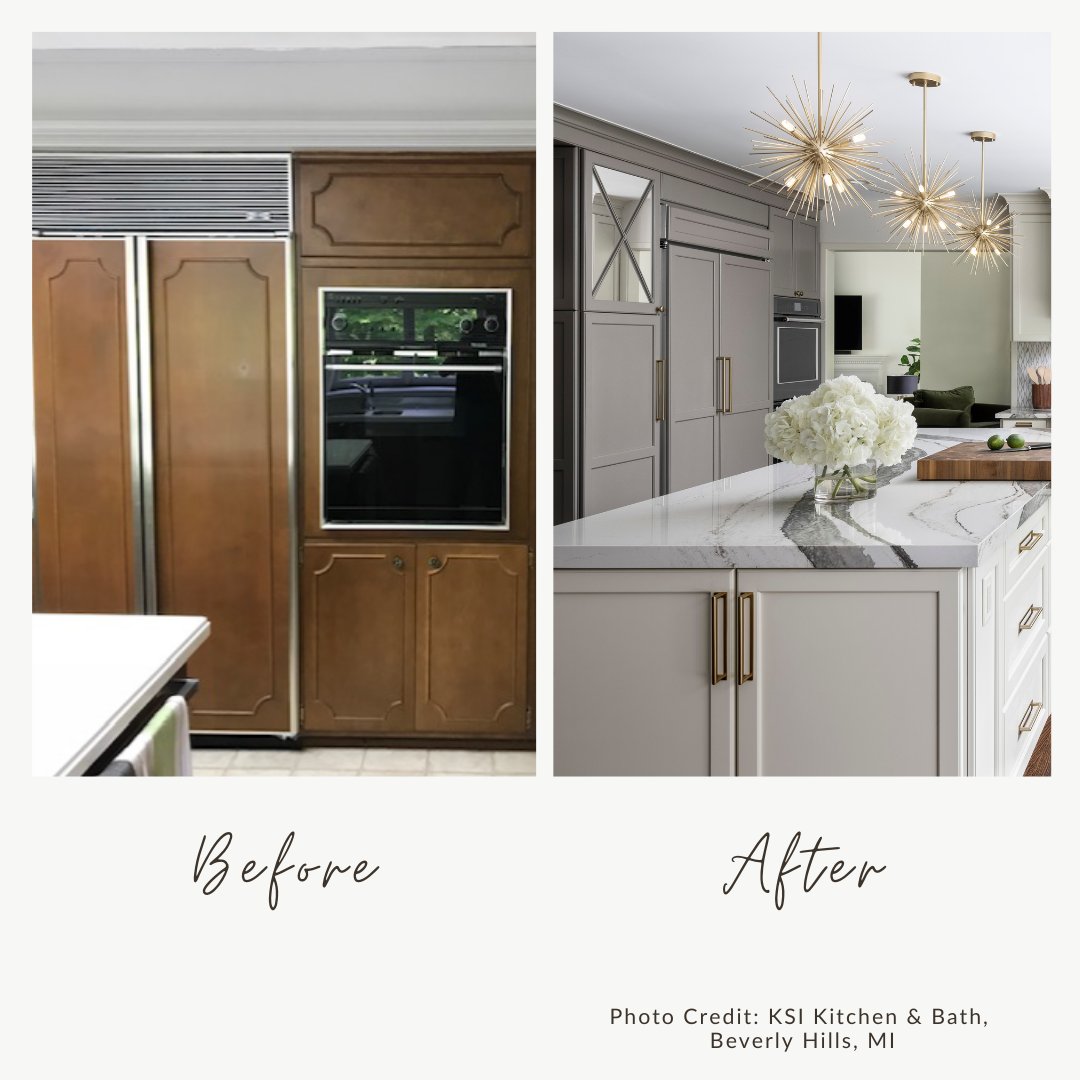 It’s National Home Remodeling Month, Sponsored by Westlake Royal Building Products. This week, we are featuring photos of kitchen and bathroom remodels. This design features functional storage, integrated paneling and a beverage center. nahb.org/remodelingmonth