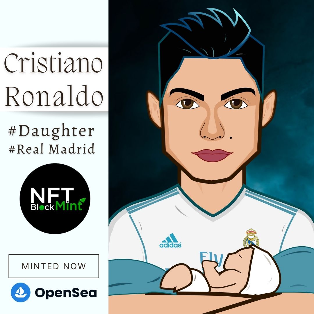 ⚽️NFT: Cristiano Ronaldo with his new born daughter representing <a href="/realmadrid/">Real Madrid C.F.</a> 
🪙 Minted now <a href="/opensea/">OpenSea</a>
 
Grab it here :  opensea.io/assets/matic/0…

#CristianoRonaldoNFT #NFTartwork #NFTblockmint #NFTCommunity #CR7family