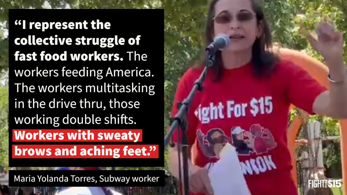Fast-food workers are standing up and leading the #UnionsForAll movement. The working class is only as strong as we are united. Learn more about forming a union yourself at Unionsforall.org
