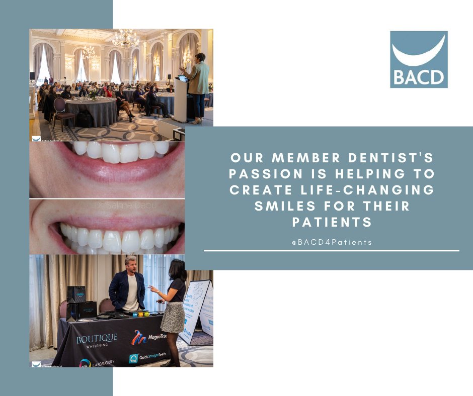 😁 Their friendly and highly skilled dental teams are dedicated to providing you with the personalised, gentle cosmetic dental care that you deserve.
To find your nearest BACD Dentist click here bit.ly/34d0sCA 
#BACDDentist #CosmeticDentist