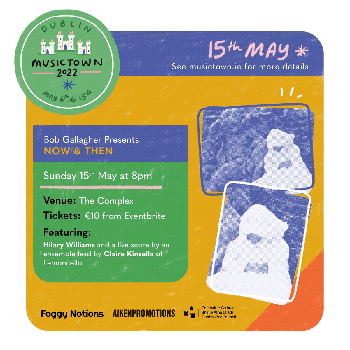 Bob Gallagher (@bobfilmsthings) on Twitter photo Doing my first theatre show with performance artist Hilary Williams for <a href="/musictowndublin/">MusicTown 2025</a> :
eventbrite.ie/e/now-then-tic… Doing my first theatre show with performance artist Hilary Williams for <a href="/musictowndublin/">MusicTown 2025</a> :
eventbrite.ie/e/now-then-tic…