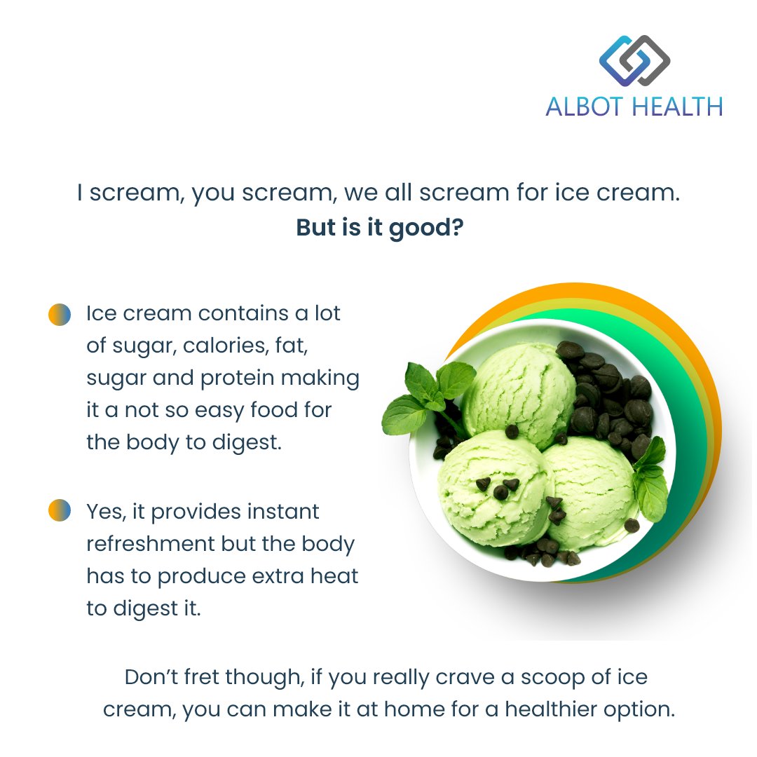 AlbotHealth's tweet photo. The soaring temperature has all of us reaching out for summer refreshments. From ice creams, lassi, roohafza to cold coffee, the list goes on. What’s your go-to food to beat the summer heat?

#AlbotHealth #ChooseWisely #SummerVibes #HealthySummer #StayHealthy #IceCream https://t.co/iOpvqy4i3q