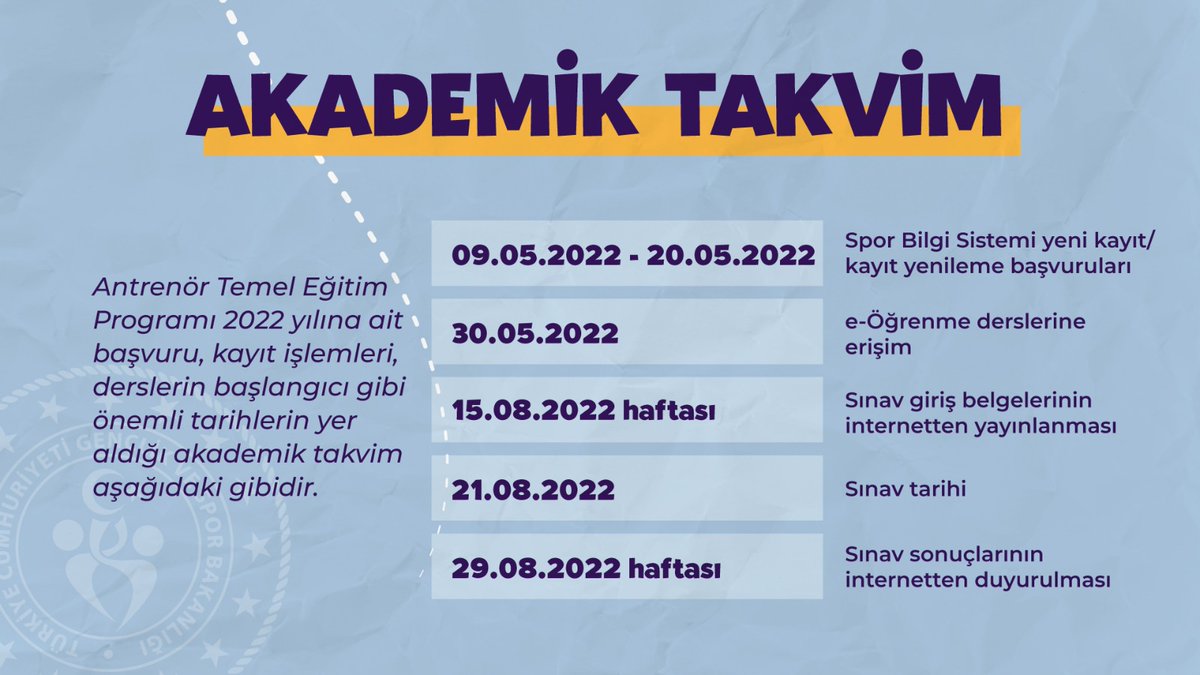 gencliksporbak's tweet photo. 📣Antrenör Eğitim Programı kapsamında düzenlenen, 2022/2 Antrenör Temel Eğitim Programı başvuruları başladı.

🔗Detaylar; https://t.co/1JeQzEm57c https://t.co/JD0bEw2G4E