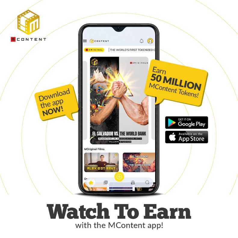 myco_io's tweet photo. 50 Million #MContent Tokens in your wallet instantly on downloading the app now! 

#Watch2Earn now!

Play Store: https://t.co/uL16qgNMbu
App Store: https://t.co/AytEg5qZ38

#MContentApp #MContentTokens #Crypto #ContentCreators #FilmMakers #Films #CreativeIndividuals #StoryTelling https://t.co/aXK0RhH0yI