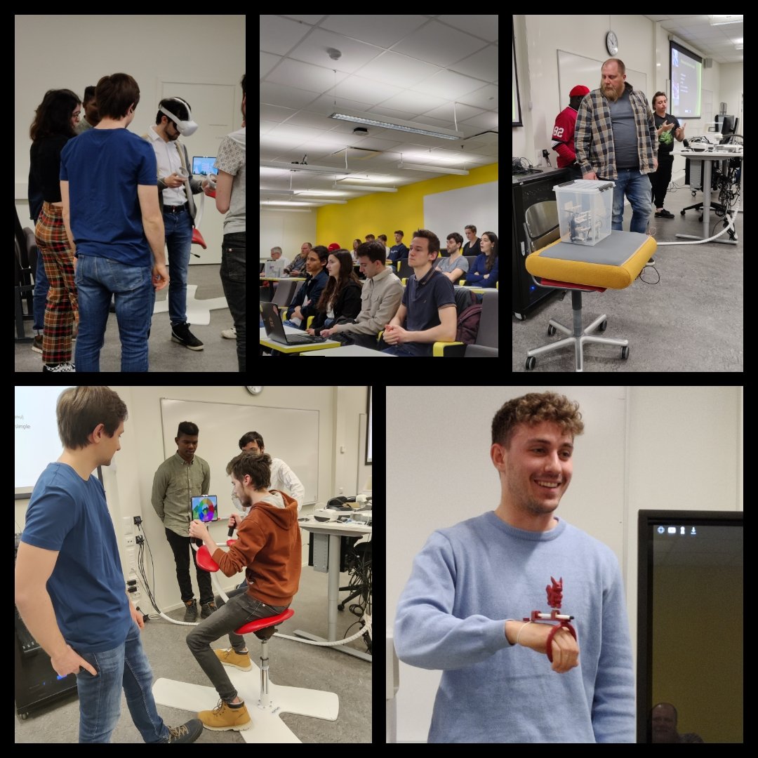 SariMerilampi's tweet photo. Lifetech student project seminar - outcomes were especially high quality, exceeding expectations. So refreshing to be back at campus after two years of webinars. Thanks @RoboAI2 @TarmoLipping @DymeSolutions @JenniHuhtasalo @Taina74337608 @MirkaLeino #virtualdawn @UTU_Sote #junet https://t.co/MVVIeerVk2