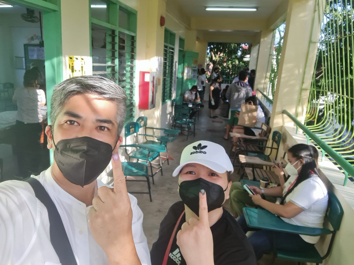 Gedeguzm's tweet image. #VotePH2022 5 minutes in and out... blessed precinct. Kudos to all the teachers and volunteers 💙🇵🇭🙏#comelec #cnnph #cnnphilippines #Halalan2022 #CNNPHAsks