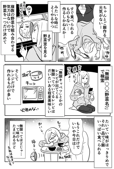 疲れ切ってる日の限界ごはん 