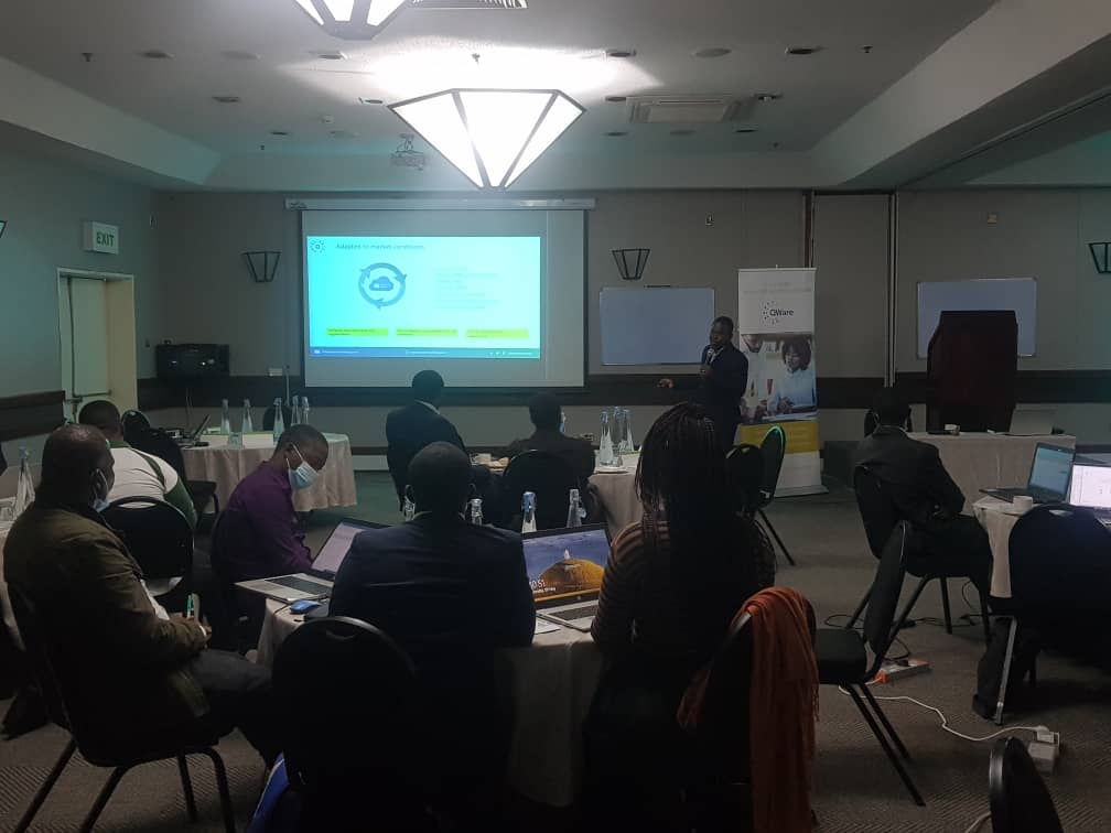 QwareBanking's tweet photo. Live from #Harare, #Zimbabwe, another insightful workshop for #microfinance institutions, where we are sharing our experience on cost reduction and optimisation of processes and services, while maximising business potential. 
#digitalbanking #digitaltransformation #cloudbanking https://t.co/JbHFyh1jzM