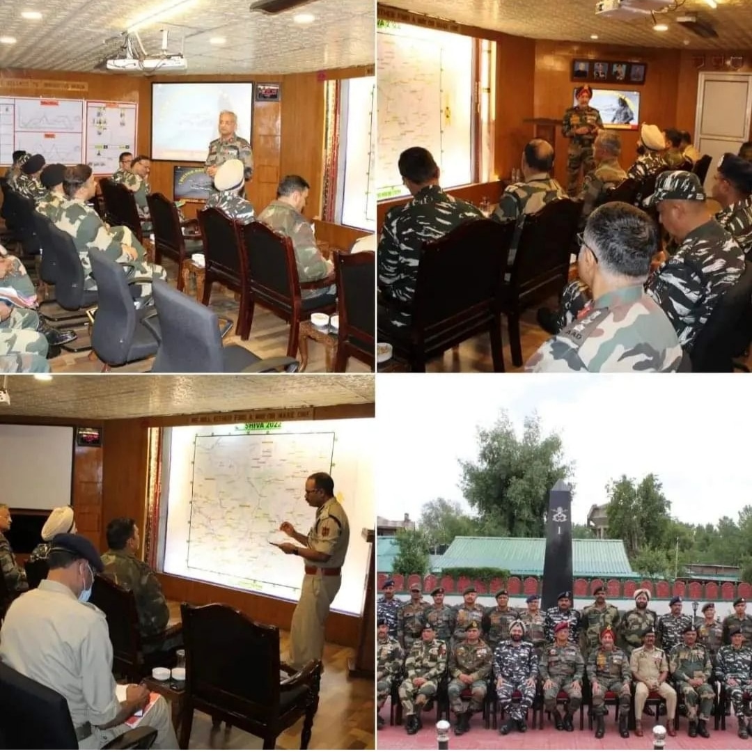 VadiyeK's tweet photo. A Security Review directed under the aegis of #Victorforce was held today at Khanabal . It was attended by Senior hierarchy of JKP , BSF &amp; CRPF to coordinate security - related issues regarding the forthcoming Shri Amaranth Ji Yatra 2022 along the Pahalgam route . https://t.co/UZBe9zhtbo