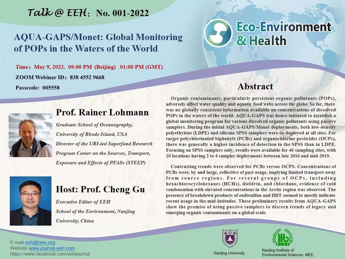 The talk@EEH is starting now! zoom ID: 83845529668   
code：005558
Welcome to join!