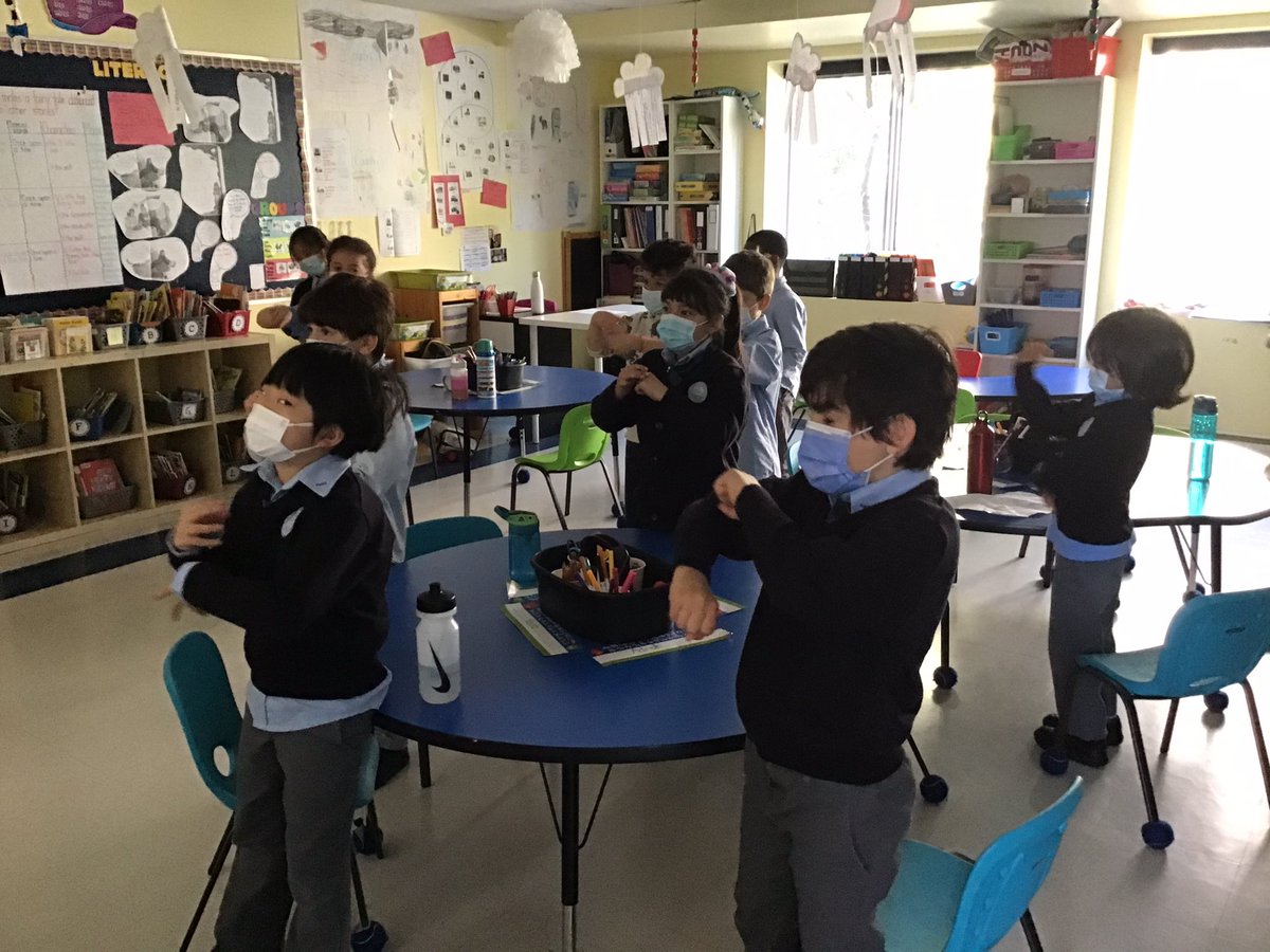 MsSpecksClass's tweet photo. We started a unit on #bodypercussion in music today!  We worked with a partner to create our own four beat pattern!  #teamworkmakesthedreamwork https://t.co/TJc6ZWG5CC