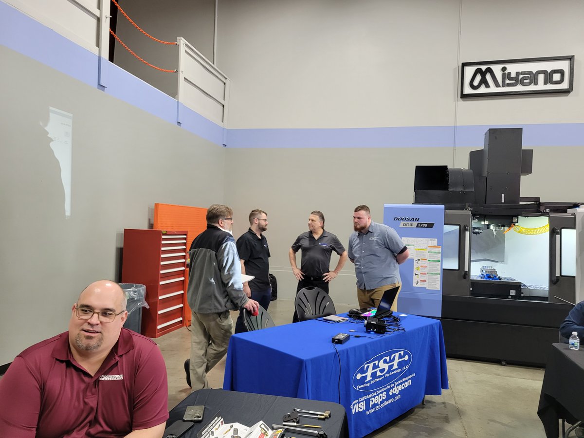 TST_Software's tweet image. Thank you to Dynamic for hosting our event last week and all our customers who came out to see the new version of VISI.  We cut a new part, showed new features, gave away some prizes and enjoyed a good lunch.  Thank you, we appreciate you all!