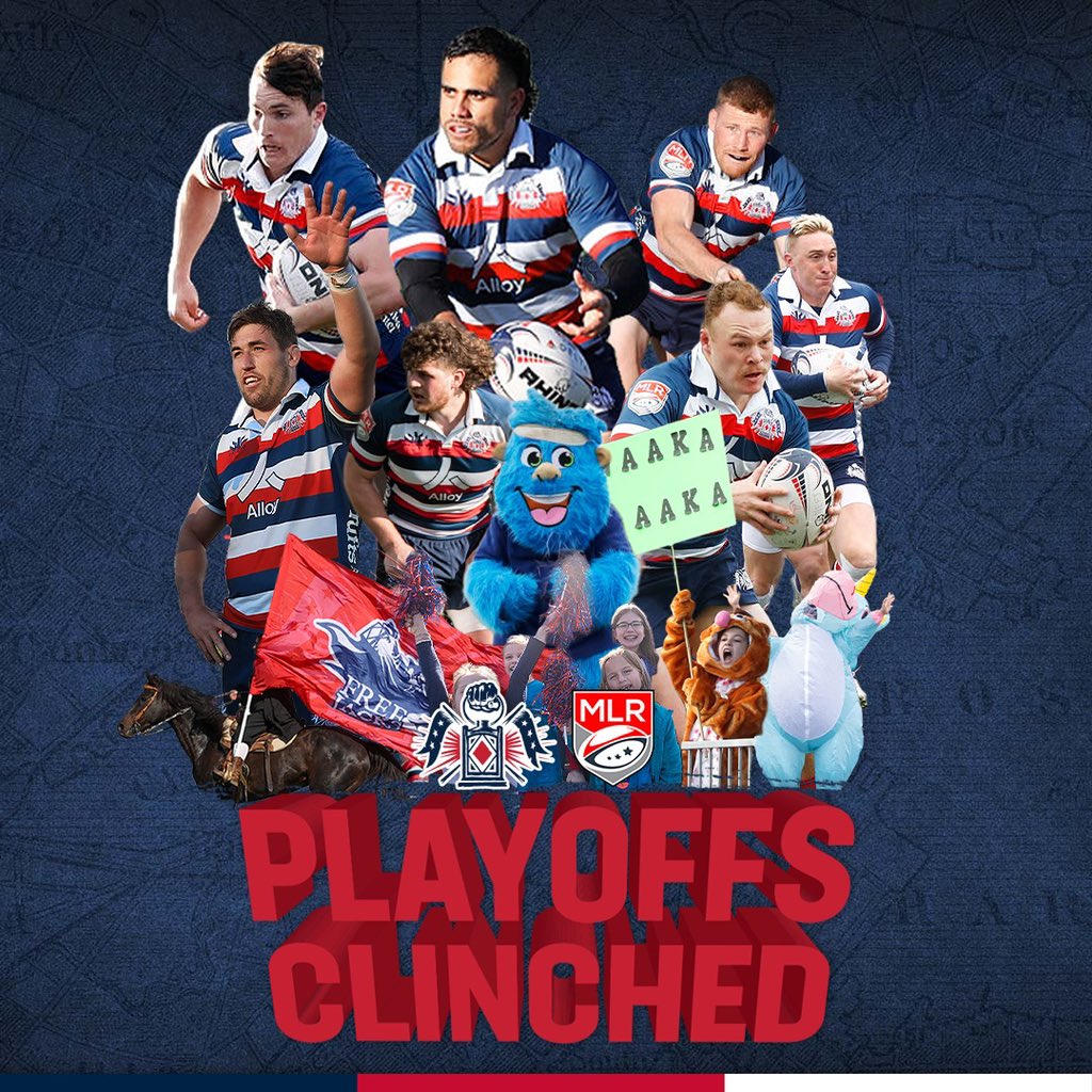 🐎//💪 With our win this weekend, we have officially clinched our spot in the Eastern Conference playoffs! 

Thank you to all our friends and supporters who have helped get this year, we can’t wait to push forward for the <a href="/usmlr/">Major League Rugby</a> Championship Shield!

#PlayoffBound #LetsRide