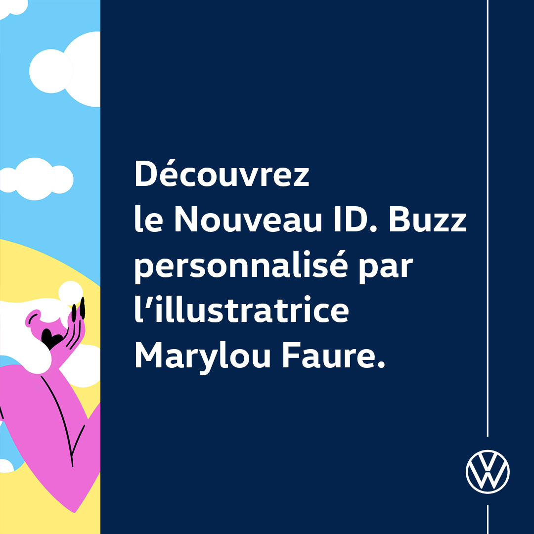 vw_france's tweet photo. Comme le combi historique, le Nouveau ID. Buzz inspire les artistes : découvrez 3 personnalisations exclusives de l’ID. Buzz réalisées par l’illustratrice Marylou Faure, disponibles dès demain en NFT. #VWIDBuzzNFT https://t.co/yRGXlP0puj