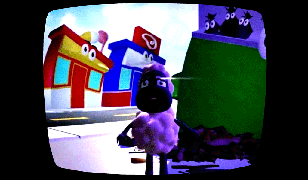 You cannot recall what particular show it is or who were the characters or even what exactly happens here.