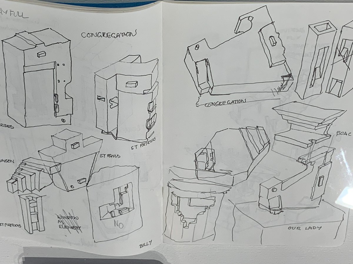 Great exhibition @thelighthouseglasgow recognising the contribution of architect Mark Baines late chair &amp; founding member of <a href="/AThomsonSociety/">AlexanderThomson_Soc</a> &amp; tutor <a href="/GSofA/">The Glasgow School of Art</a>. Lovely to see Mark’s own sketches, providing a glimpse into his design process as well as his love for The Rolling Stones!