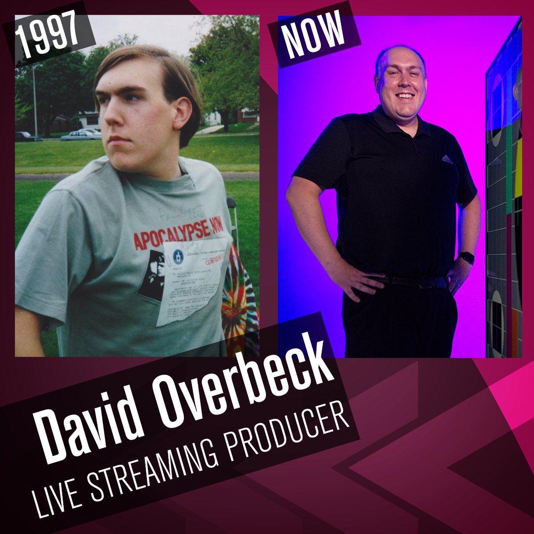 PlumMovingMedia's tweet photo. Plum Media is celebrating 25 years as your video production and events partner. We're taking a look back at where our employees were a quarter-century ago.
David’s love of classic films is still going strong 25 years later as an events producer. #25yearsofPlum https://t.co/2miCrtkehw
