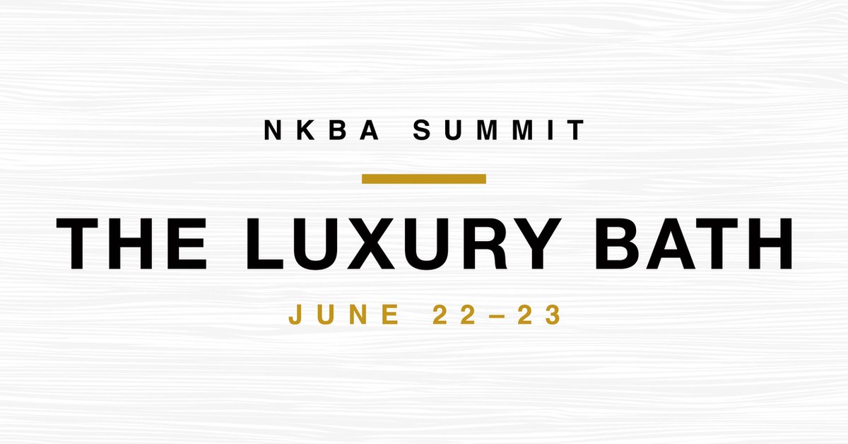 thenkba's tweet photo. Register for the #NKBASummit: The Luxury Bath. Join us June 22-23 for a two-day virtual event featuring experts who will discuss what makes a space luxurious. Each day is eligible for 0.4 CEUs. Learn more: https://t.co/uAIrz6P2BR
Sponsored by @CambriaSurfaces + @HouseOfRohl https://t.co/7eHYilQv9V