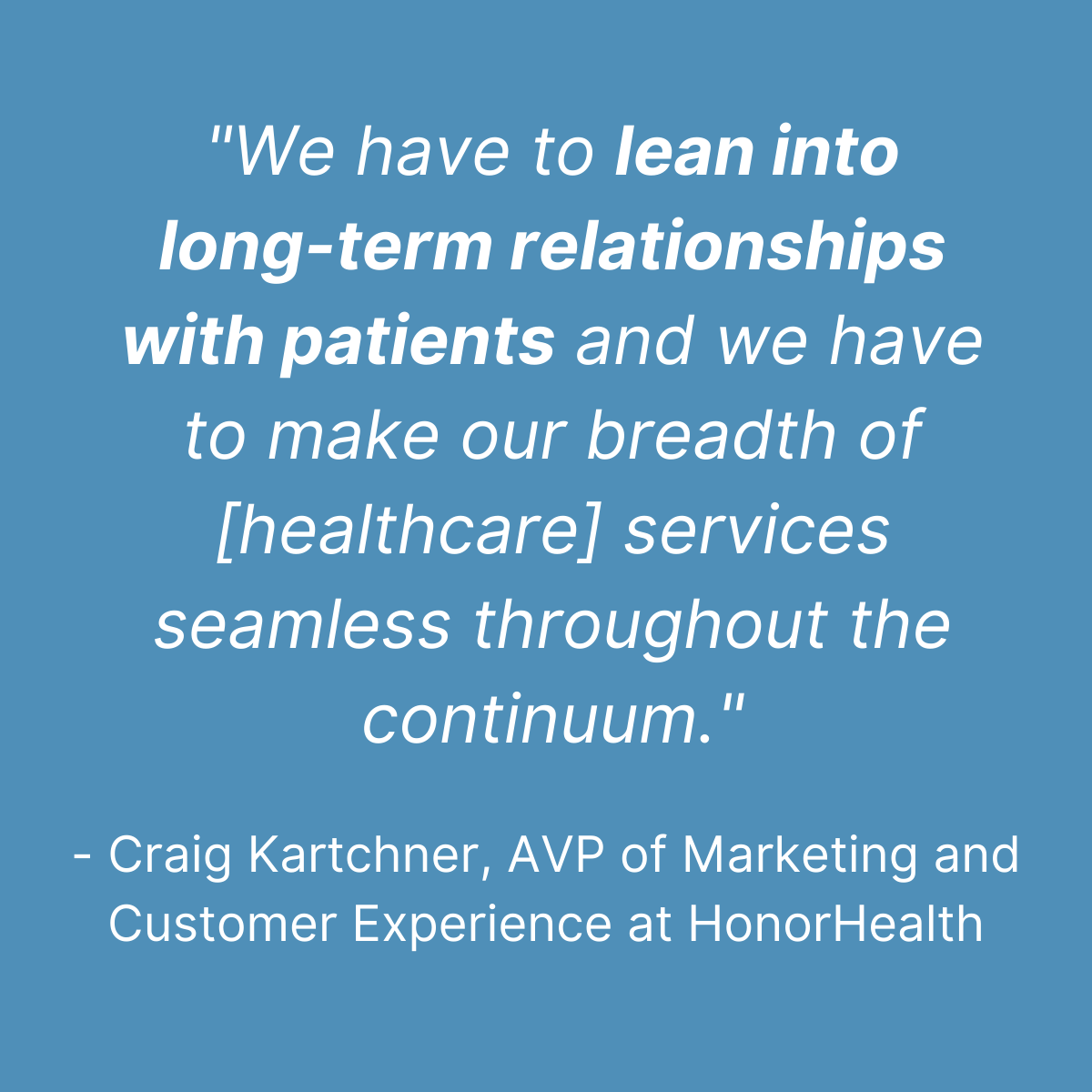 The right partner in your #health system's #DigitalTransformation strategy makes all the difference in your patients' experiences, end-to-end. 

<a href="/craigkartchner/">craigkartchner</a> #partnership #relationships #partnershipsmatter @honorhealth <a href="/loyalhealth/">Loyal</a>