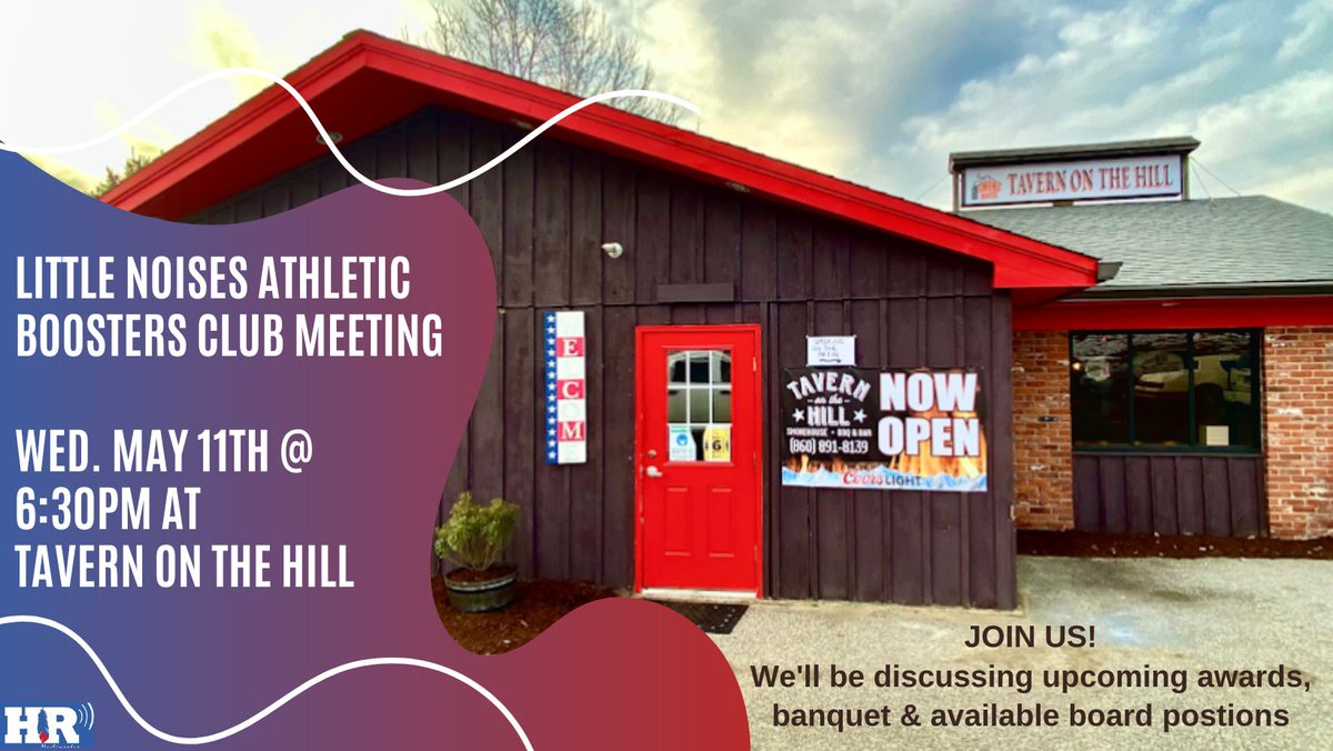 NoisesBoosters's tweet photo. Hi Hale Ray Community! LNABC is hosting our next meeting on Wednesday, May 11th at 6:30pm at Tavern On The Hill. Please join us in discussing available board positions,  upcoming awards &amp; organizing our next banquet. https://t.co/ZoNkRgUpXb