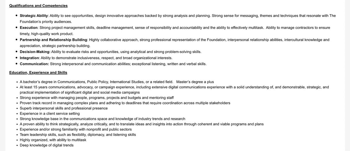 sree's tweet photo. TERRIFIC JOB at a TERRIFIC ORG! @RockefellerFdn is hiring Managing Director, Multimedia Strategy &amp; Digital Content. Please share w/your networks. 

My @digimentors team is helping w/the hire, so LMK if you apply. Qs? Listing has an email address.
https://t.co/gnjUgQunQn https://t.co/YgqmWDmgXZ
