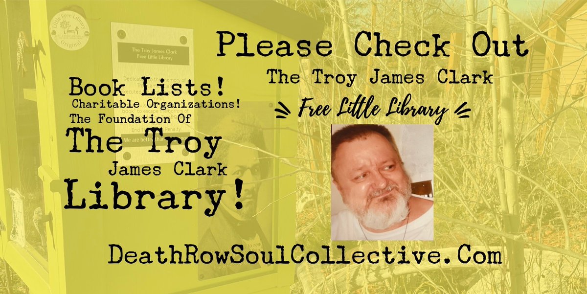 TheCollectiveD1's tweet photo. #TroyClark was executed by the state of Texas on September 26, 2018. @jettica65 has created "The Troy James Clark Free Little Library" to keep his memory alive. Check it out on our website: https://t.co/WHcwX1RHaN
+link of organizations to donate books to incarcerated people. https://t.co/2qBAKWlOB7