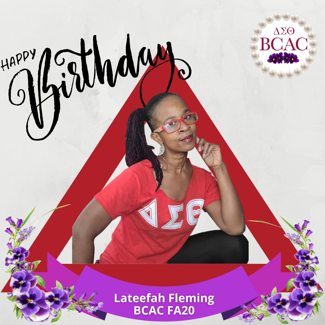 We would like to wish a very HAPPY BIRTHDAY to our Sorors Tonya McCombs and Lateefah Fleming 🥳🎂🎈

#BCAC1976 ♥️s You!

#JoyInOurSisterhood 
#SisterhoodDST