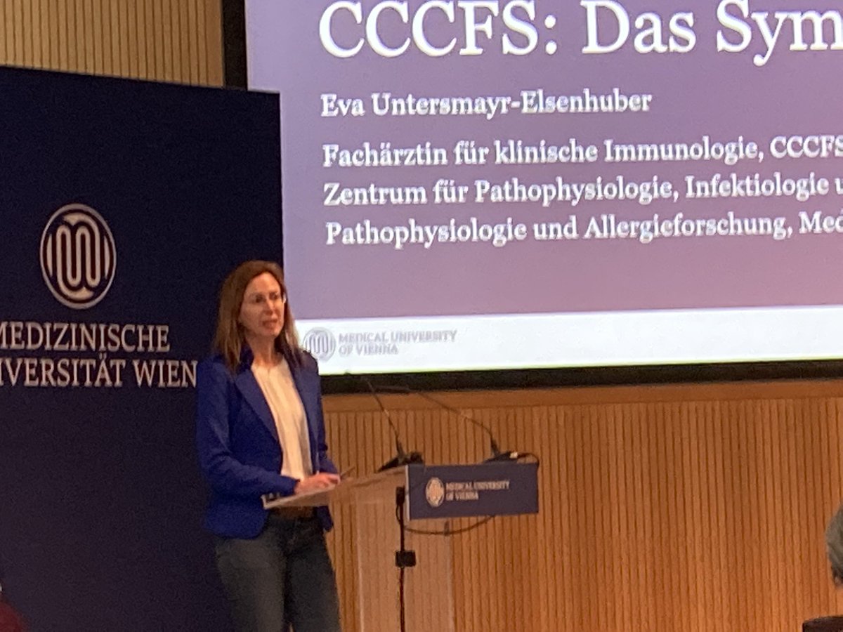 peterjgranqvist's tweet photo. War heute beim #CCCFS !
Großen Dank der @MedUni_Wien dafür, daß #MECFS endlich und hoffentlich auch zukünftig, mehr Raum gegeben wird! https://t.co/pzLO8Tr6We