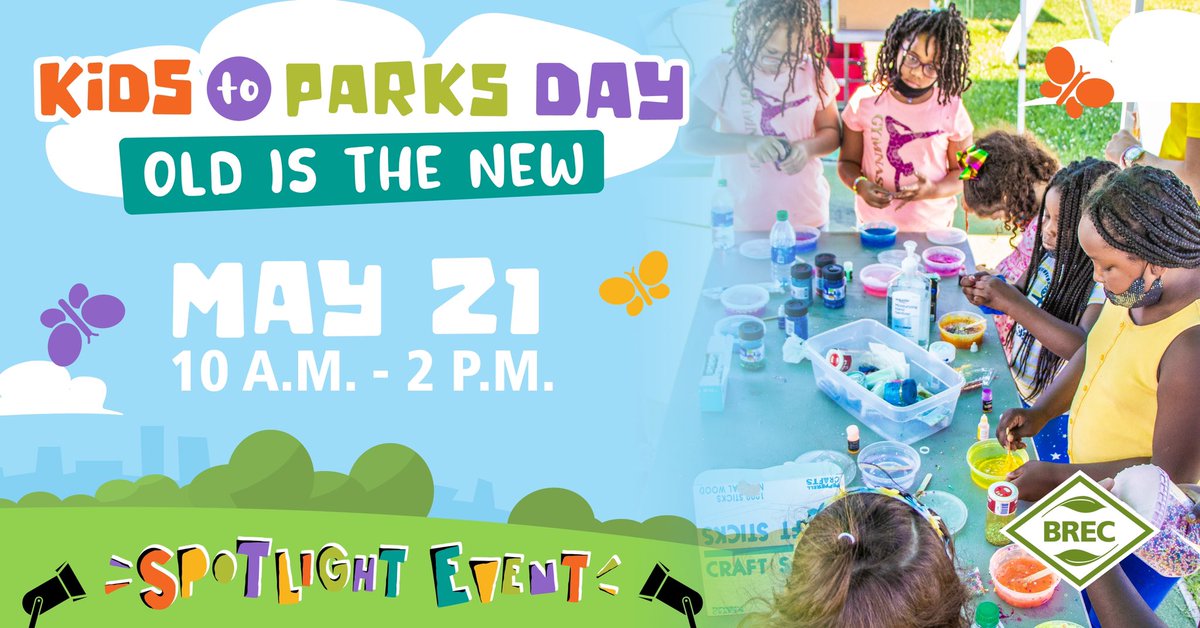 Celebrate the 12th anniversary of Kids to Parks Day with <a href="/BRECParks/">BREC</a>!On May 21, join BREC at Highland Road or Zachary Community Park from 10 a.m.-2 p.m. where all the old games we know will be turned into something new! Free for all ages! brec.org #BRfamilyFun #Ad
