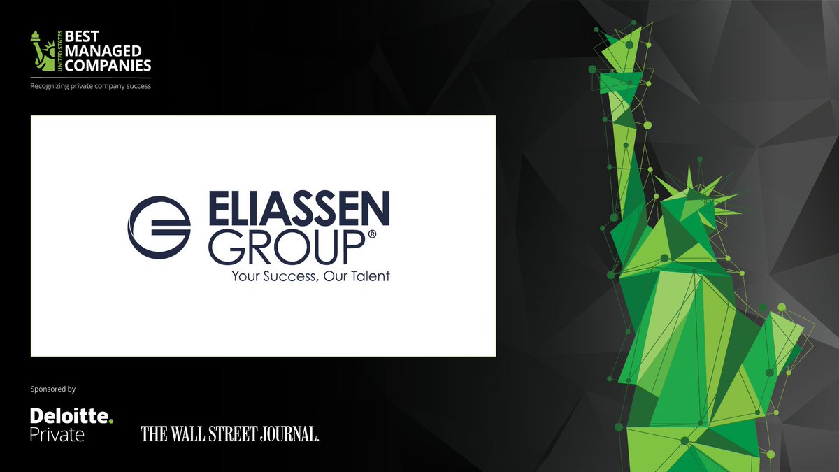 EGLifeSciences's tweet photo. Big news! Eliassen Group is proud to be recognized as a #USBestManagedCompany! See what it takes to be among the best: https://t.co/EabGNpcf7r https://t.co/yOntimykT3