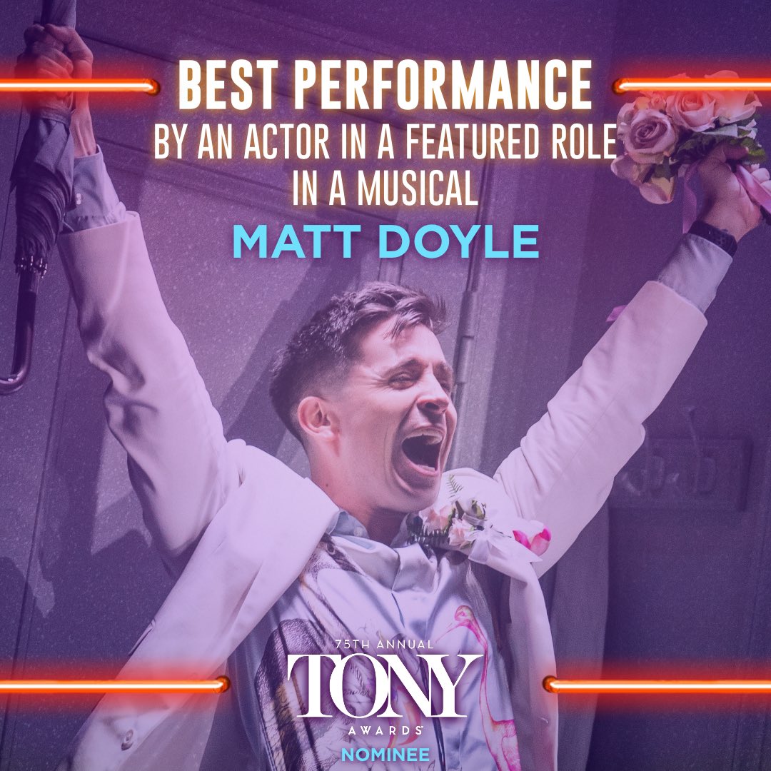 COMPANY (@companybway) on Twitter photo ‘Bless this day’ Best Performance by an Actor in a Featured Role in a Musical nominee MATT DOYLE <a href="/TheTonyAwards/">The Tony Awards</a> #TonyAwards ‘Bless this day’ Best Performance by an Actor in a Featured Role in a Musical nominee MATT DOYLE <a href="/TheTonyAwards/">The Tony Awards</a> #TonyAwards
