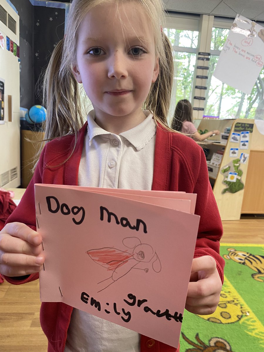 HMillSchool's tweet photo. ER made her own version of an Emily Gravett book in learning time today 📕. We think it is amazing! #independence #spotlightauthor https://t.co/sfj0zug6z4