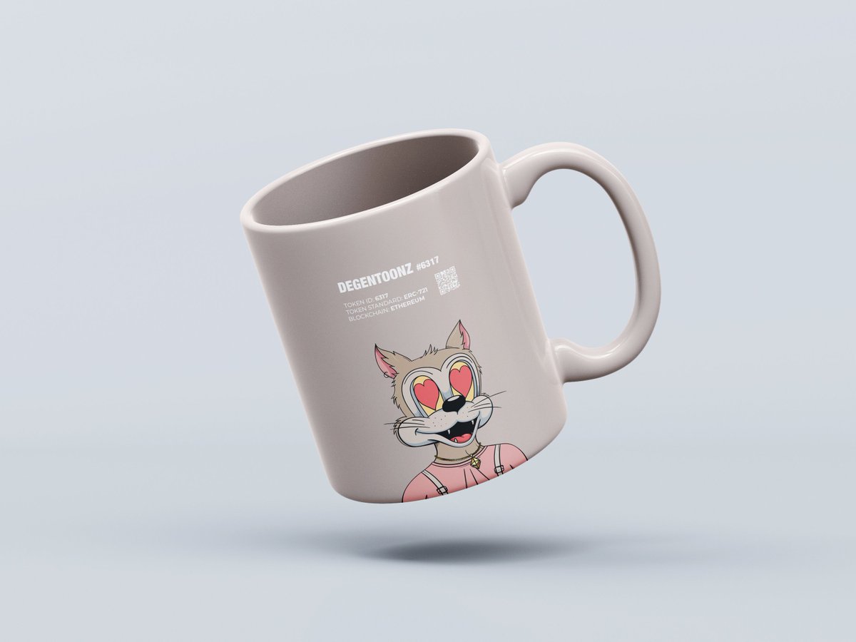 physicalizeNFT's tweet photo. GM, who's drinking coffee when they wake up? And who wants to be drinkin' alongside their own #DegenToonz. 

@DegenToonz @nftkal 

#NFT #NFTs #Web3 #DigitalArt #NFTCollection #NFTCommunity #nftcollector https://t.co/0VOM2UQev7