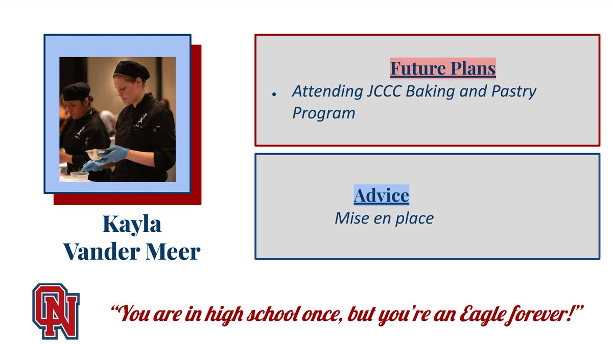 Excellent work, Kayla! You are going to do AMAZING things! #ONClassOf2022