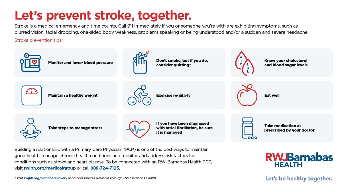 NBIHeartTrans's tweet photo. Stroke is a leading cause of death or disability. Maintaining good health, managing chronic health conditions and addressing risk factors are our best defense in preventing stroke, together.

For more information about stroke, visit https://t.co/pJzEW23NCS

#LetsBeHealthyTogether https://t.co/utA84eL1AM