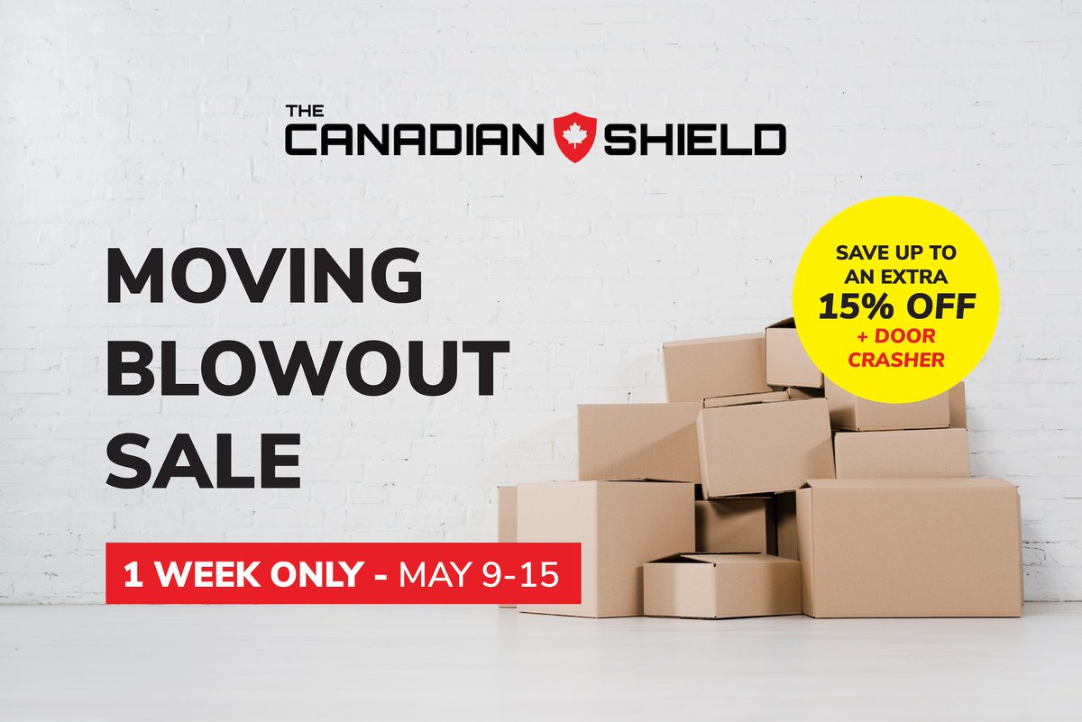 canshieldppe's tweet photo. The Canadian Shield warehouse is moving! 📦

In preparation for our move, we're offering an extra 15% off in-stock rapid tests &amp; respirators. Plus you'll still get free shipping with orders over $125.

1-week only! Sale ends May 15th at 11:59pm. 

https://t.co/jXsODdeAxe https://t.co/va35RWL7yb