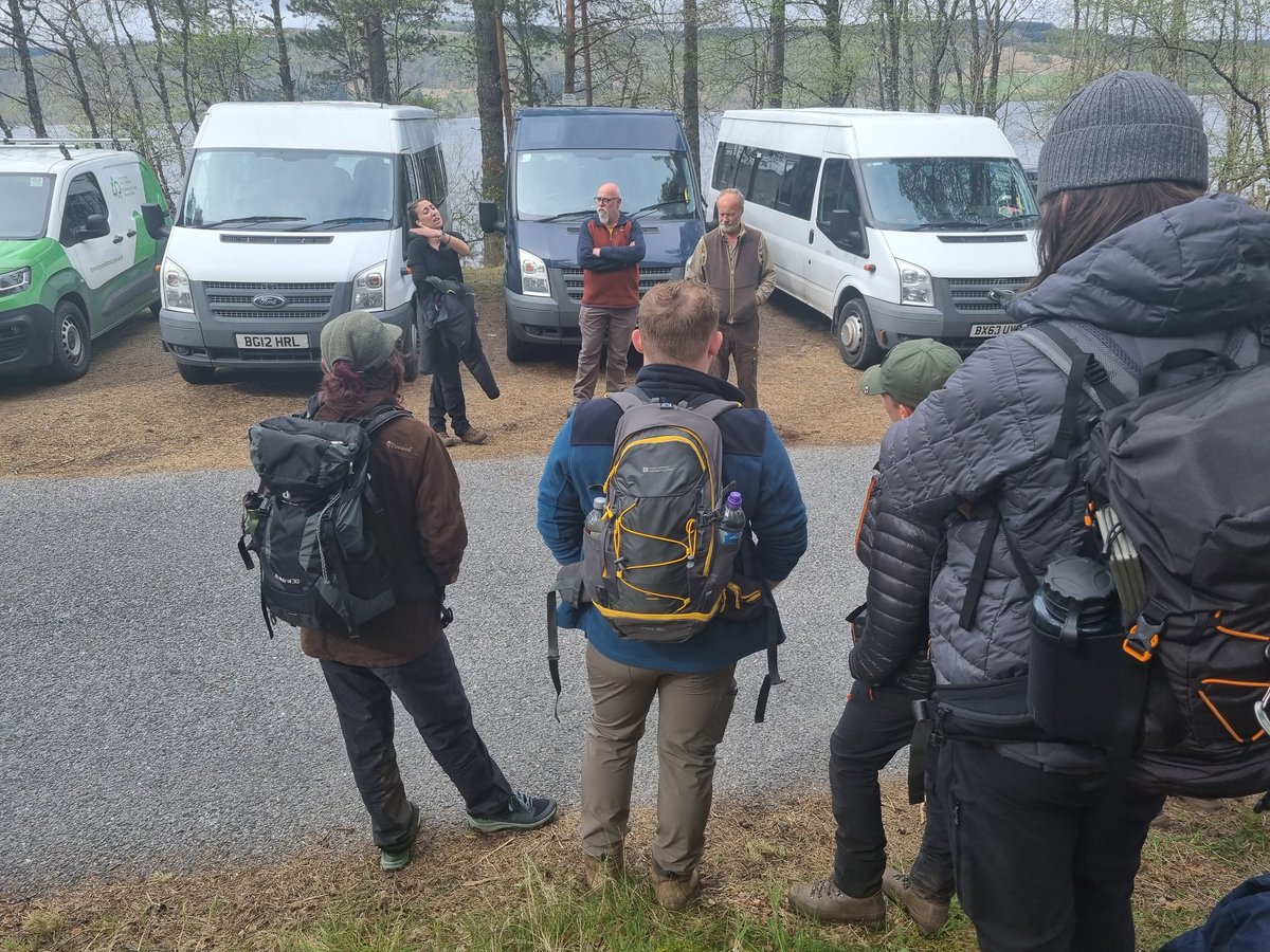 DrClaireHolt's tweet photo. Day 3 NSF Study Tour 2022. First year students went to visit the Black Woods of Rannoch. Thanks to Rob Coope and FLS ranger Emily for showing us around. @CumbriaUni @UoCNSF @ForestryLS https://t.co/ogMcBDrhRn