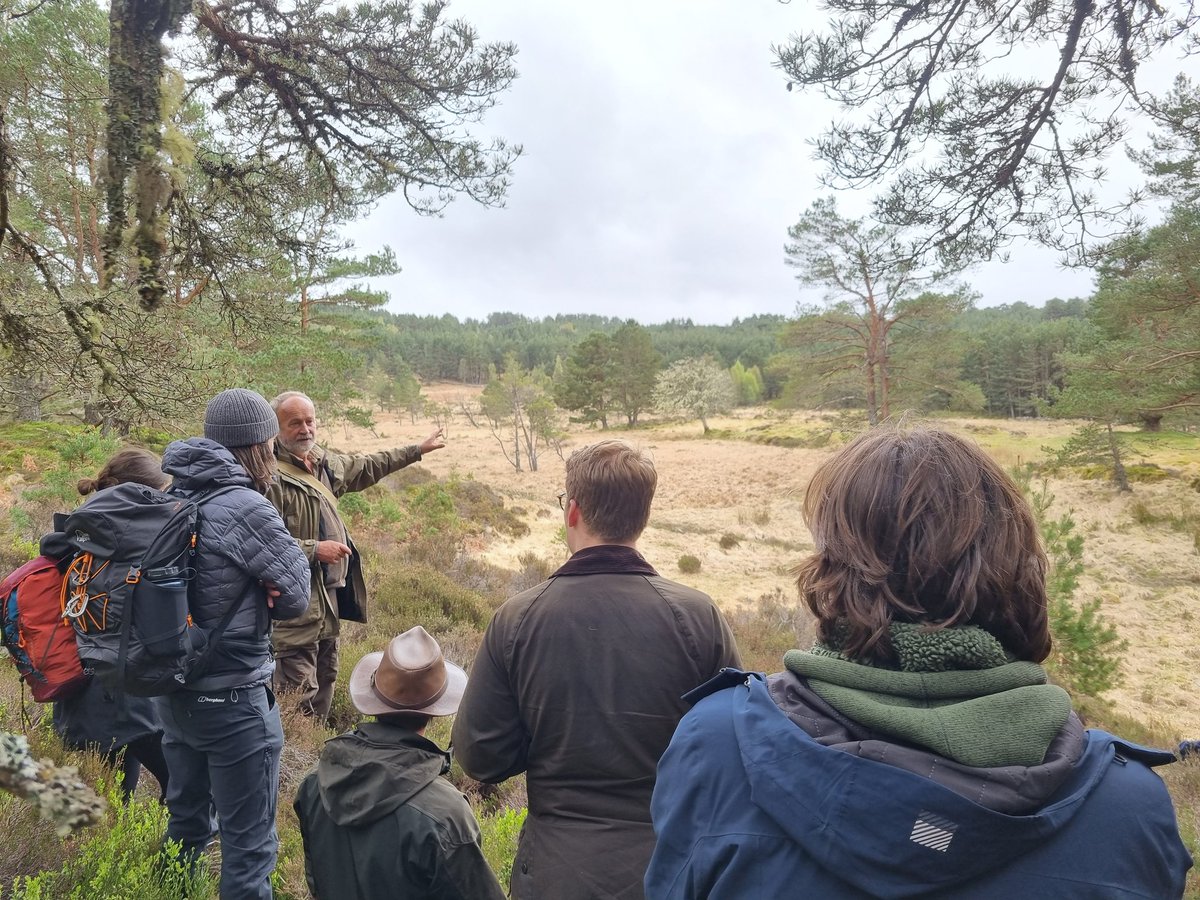 DrClaireHolt's tweet photo. Day 3 NSF Study Tour 2022. First year students went to visit the Black Woods of Rannoch. Thanks to Rob Coope and FLS ranger Emily for showing us around. @CumbriaUni @UoCNSF @ForestryLS https://t.co/ogMcBDrhRn