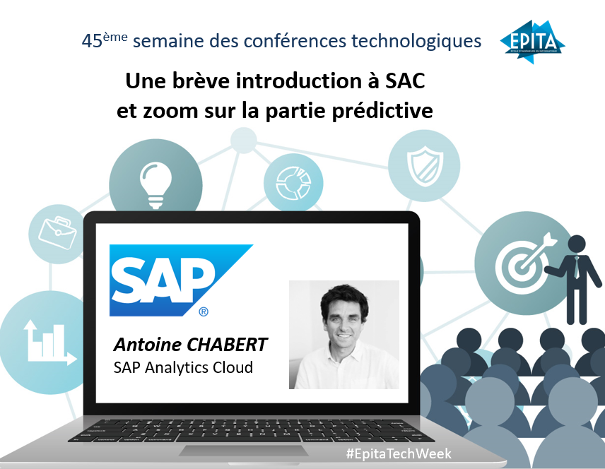 LTrebulle's tweet photo. En salle 2, @ChabertAntoine de @SAPLabsinFrance
@SAPFrance intervient sur #analytics et #predictive
#sapanalyticscloud #sapanalytics #saplabsparis
#predictiveplanning
@EPITA #EpitaTechWeek https://t.co/LqmqZCTLvc