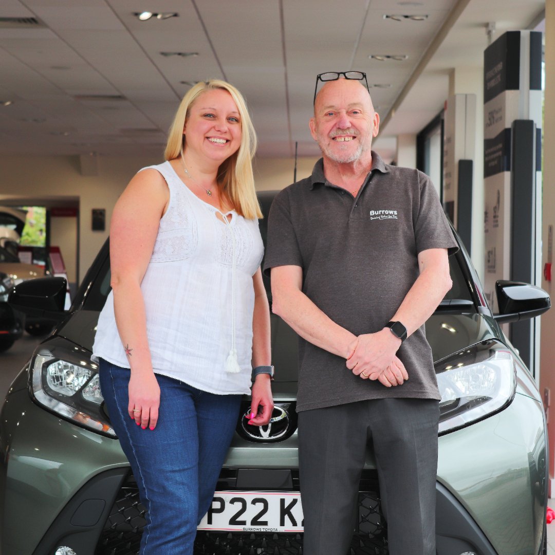BurrowsToyota's tweet image. Happy New Car Day to Miss Habershon who has been to our Rotherham dealership to collect the keys to her new Aygo X.🤩

🚘🎉🚘🎉
#22Plate #PlateChange