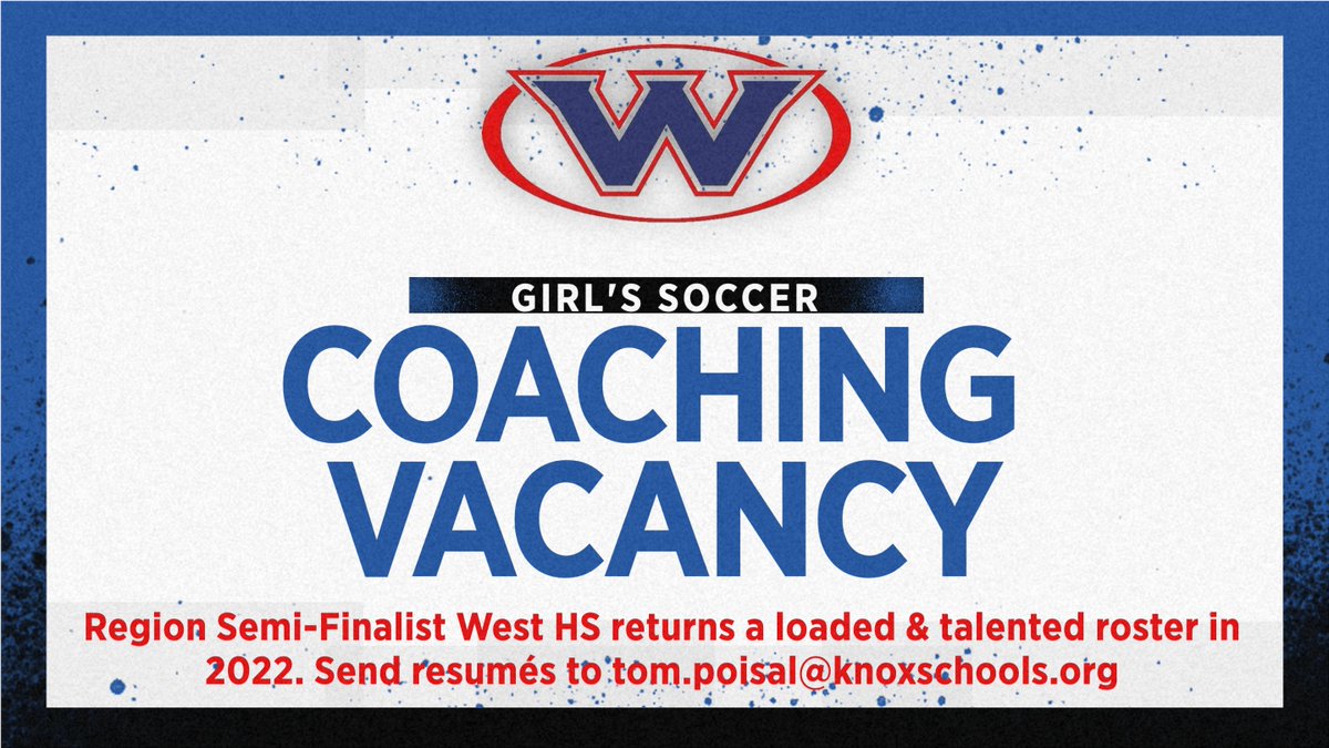 Great opportunity at a power program with a loaded returning roster at West High School! 
<a href="/5StarPreps/">5Star Preps</a> #OneWest